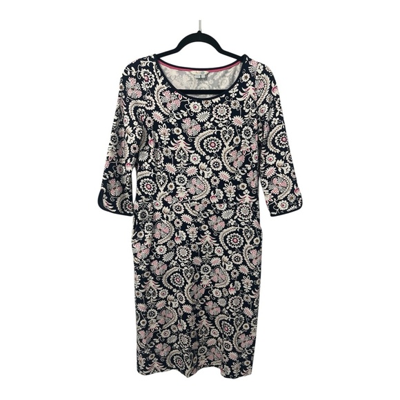 Boden Jessie Dress Women’s 8R Blue Multi Floral 
Shift Jersey - Picture 1 of 15